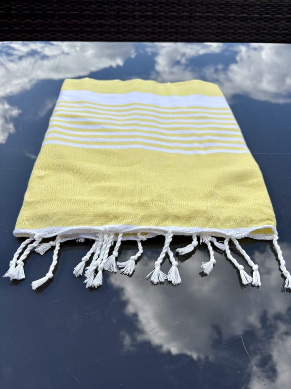 FOUTA DE BAIN OU PLAGE EN COTON RAYÉ