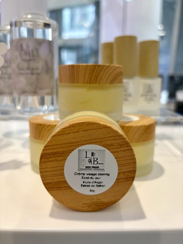 Crème visage peeling éclat du jour à l’Huile d’Argan et Safran
